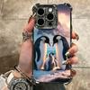 Penguins Love At The North Pole Soft Phone Case For iPhone 15 16 17 Air 14 Pro Max 16E Plus 13 12 Mini Plating Anti-Fall Fundas
