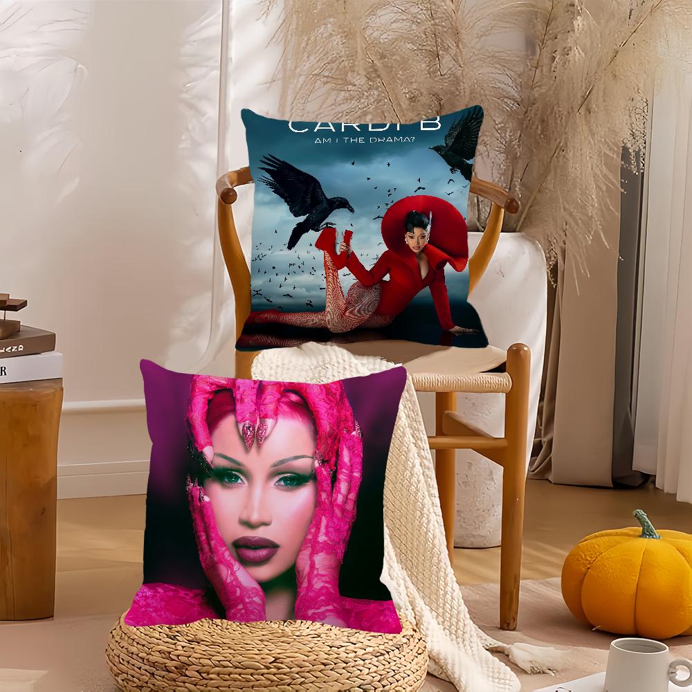 Singer Cardi B Am I the Drama Pillow Case Home Decoration Cushion Cover Suitable For Office Sofa Bedroom Car