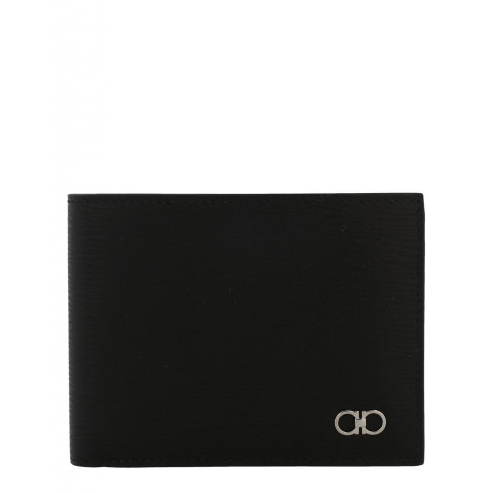 

Salvatore Ferragamo Revival Leather Bifold Wallet Black One Size