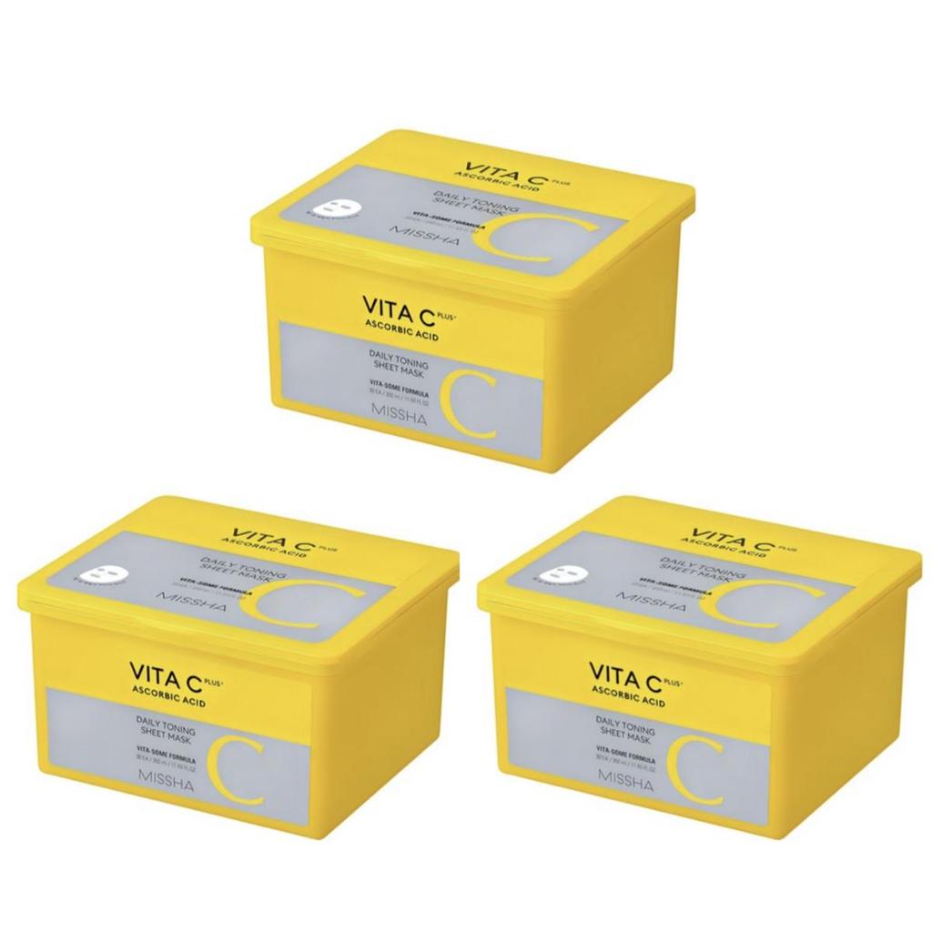 MISSHA Vita C Plus Daily Toning Sheet Mask 350ml 30ea