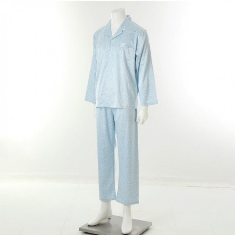 Venus Soft Silk Feel PaStel Geometric Print Men S Pajama Set Vpaa202m