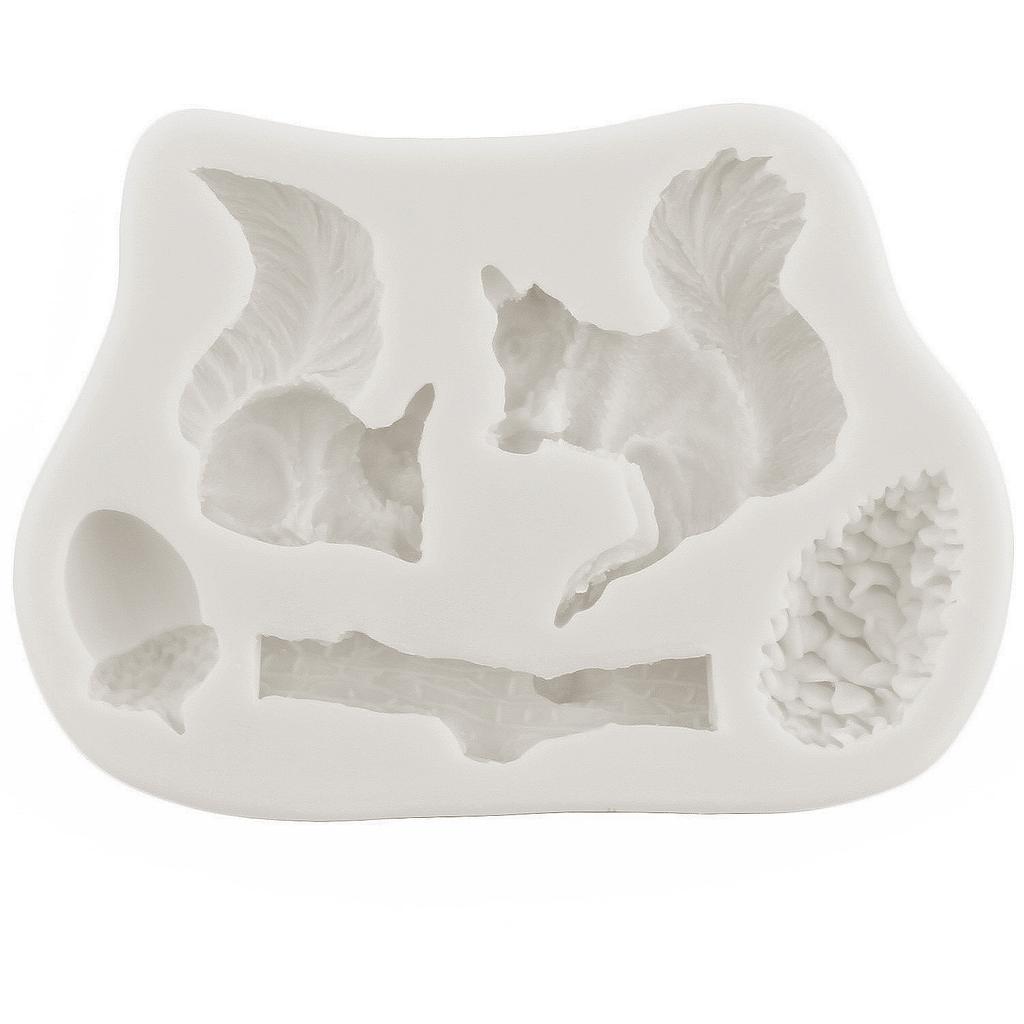 3D Eichhörnchen Silikonform – Für Fondant, Schokolade & Kekse, 9,5 X 6 Cm, Back- & Deko-Werkzeug