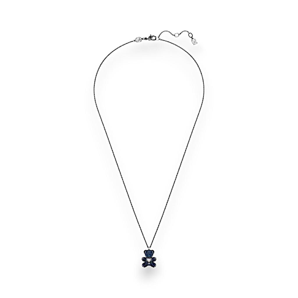 Swarovski Teddy Heart Blue Long Necklace 5729822 – Charming Jewelry for a Playful and Elegant Look