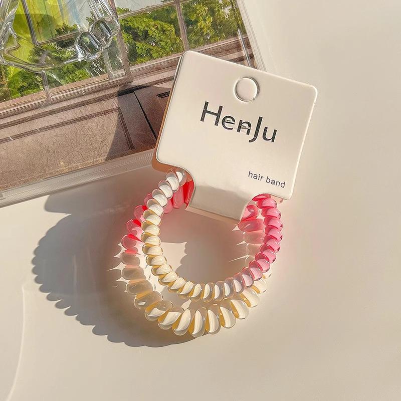 Modische bunte Haargummis - Hochelastische und strapazierfähige Bänder für Damen-Pferdeschwänze