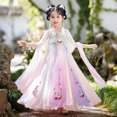 Girl Hanfu Ancient Costume Children Chinese Style Little Girl Dress Tang Dress Princess Skirt National Costume Children