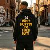 WUTANG School Retro Hip Hop Classic Print Hoodie