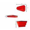 Baby Food Grade Silicone Folding Pizza Box Reusable Triangle Pizza Packing Box Take Away Box Silicone Children Food Storage Box