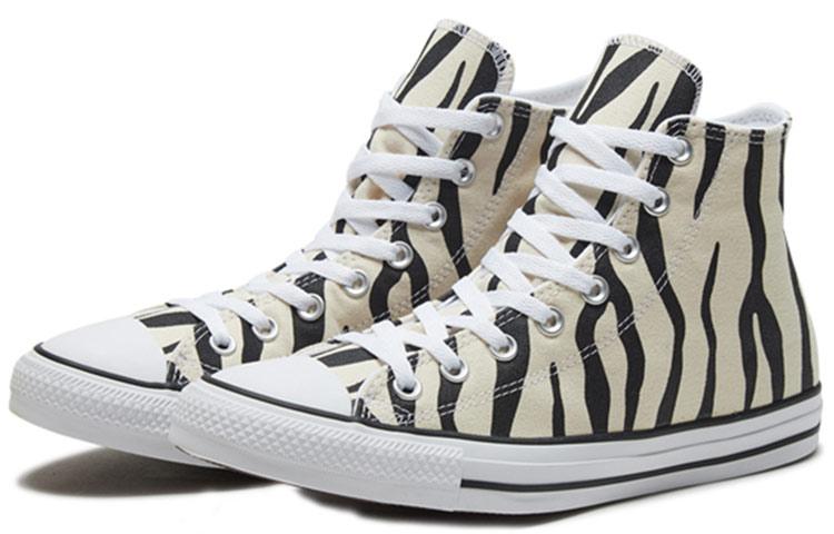 Converse Archive Print Chuck Taylor All Star High Top In Black/Greige 166258C
