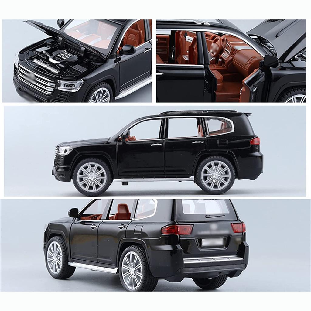 1/24 Scale Toyota LAND CRUISER LC300 SUV Model Car Model, Alloy Diecasts Metal Toys With Sound And Light Pull Back Gifts For Children