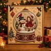 Detailed Resin Faux Diamond Kit Christmas Pearl Art Kit, 20x20cm Xmas Painting DIY Sparkling 3D Craft for Adults, Festive Wall Decor Unique