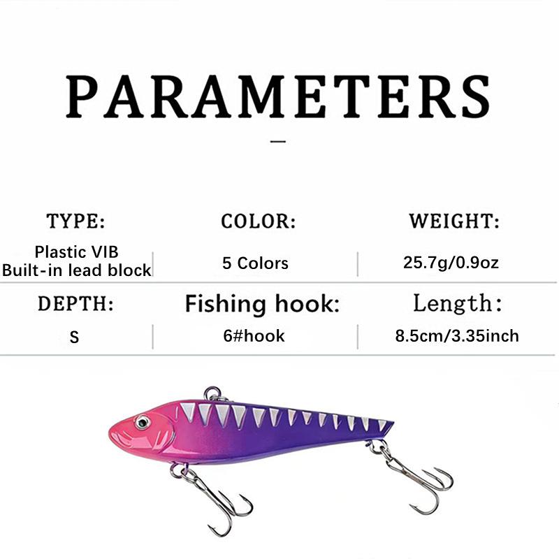 Bionic Plastic VIB Lure 8.5cm/25.7g – Ultra-Long Cast Hard Bait for Aspius and Bass