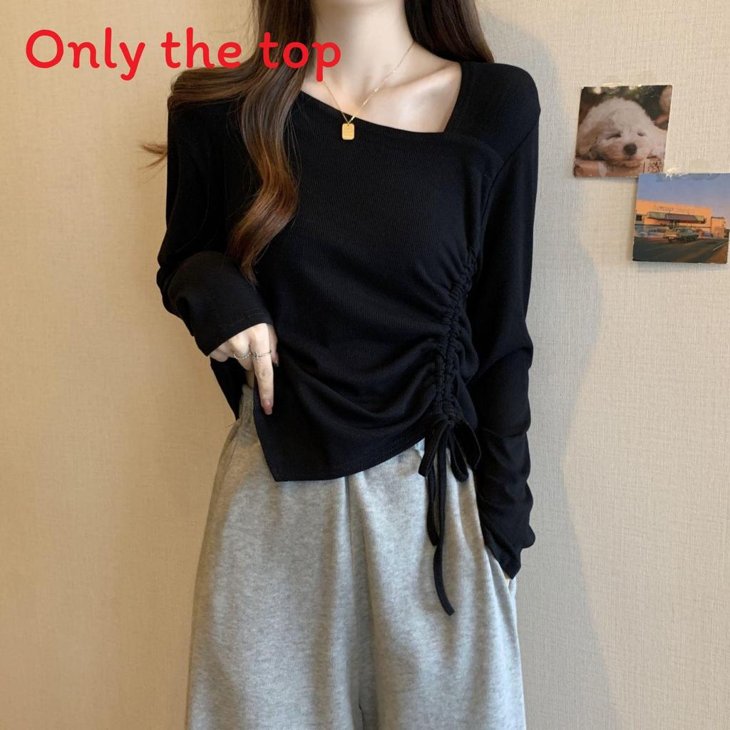 Elegant Plus Size T Shirt With Pleated Design For Casual And Office Wear
