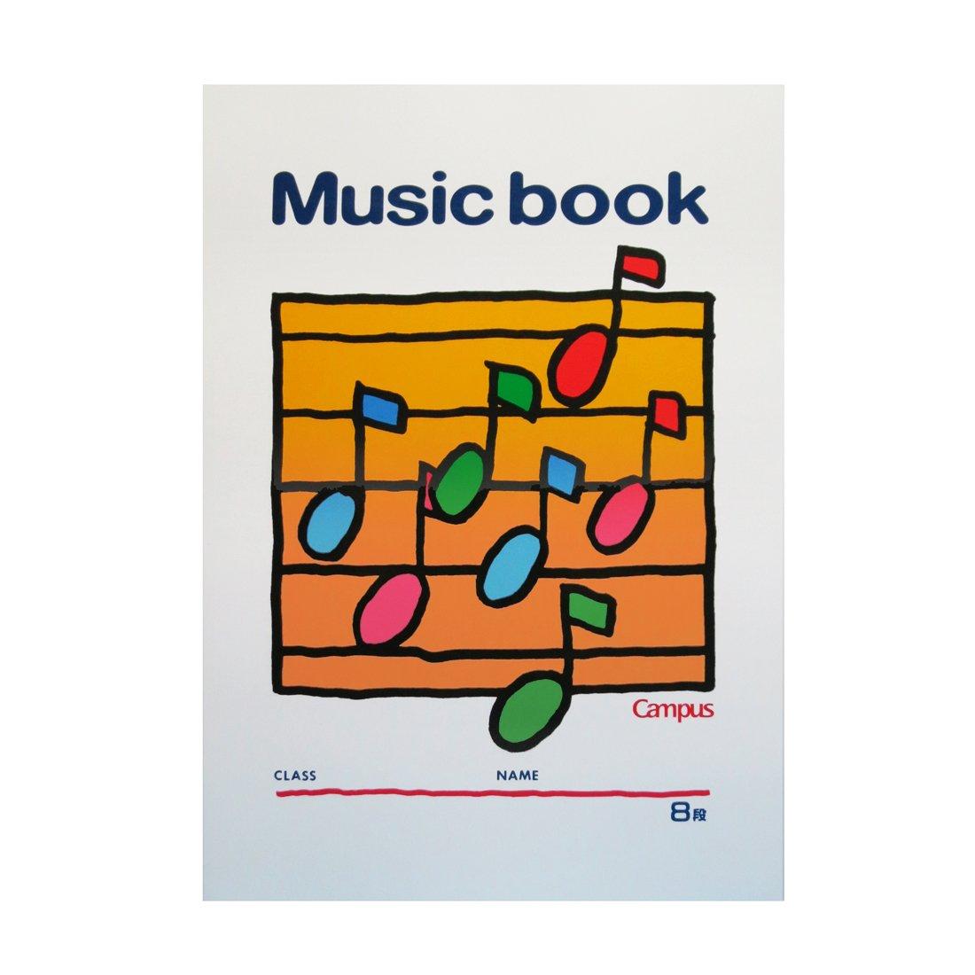 KOKUYO Campus Music B5 8 18 Notebook, Notebook, size, 5-line staff, staves, pages, ON-24
