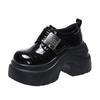 Thick-soled Muffin Women's Autumn New Small Inner Height Increase Velcro Casual Shoes