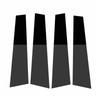 Copertura Trim Montante Posteriore Porta Finestrino Auto B C Per Mercedes Benz Classe A W177 - Adesivo PC Nero Effetto Specchio Fibra di Carbonio