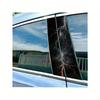 2pcs Thunder and Lightning Car Decals - Durable, Easy Apply Rectangular Stickers for Bumpers & Pillars, Semi-Matte Finish Skull Car Accessories