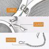 2-pack stainless steel mesh tea balls, 2.1 inches in diameter, tea strainer, tea filter