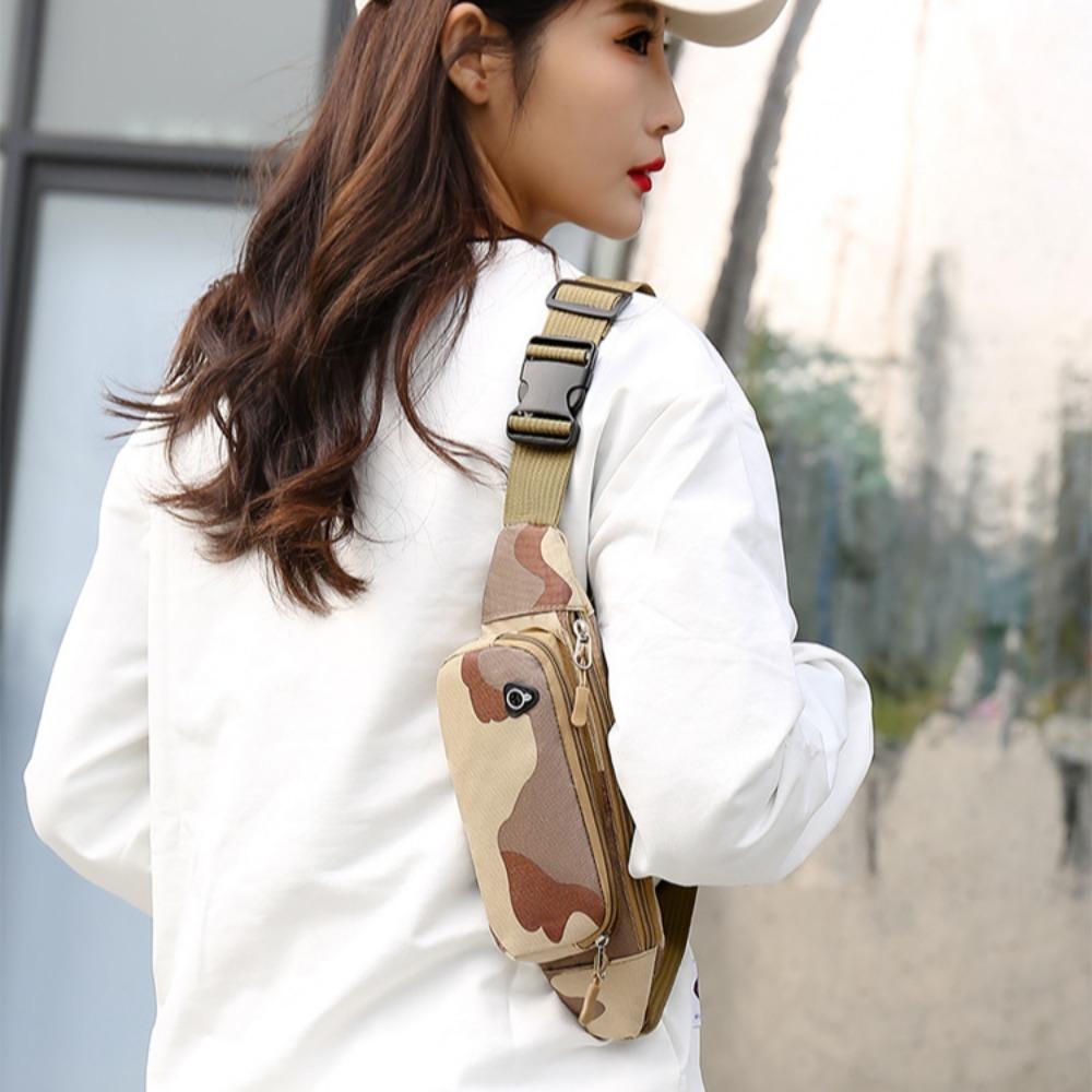 Waterproof Shoulder Belt Bags Oxford Cloth Waist Bag Banana Bag Waist Pouch Fitness