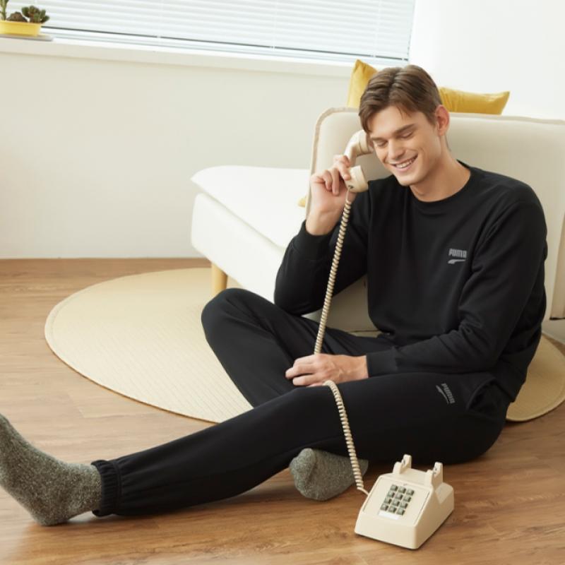 Puma Bodywear Puma Men S And woMen S bruShed Homewear Top And Bottom Single Item Uniform applianceS