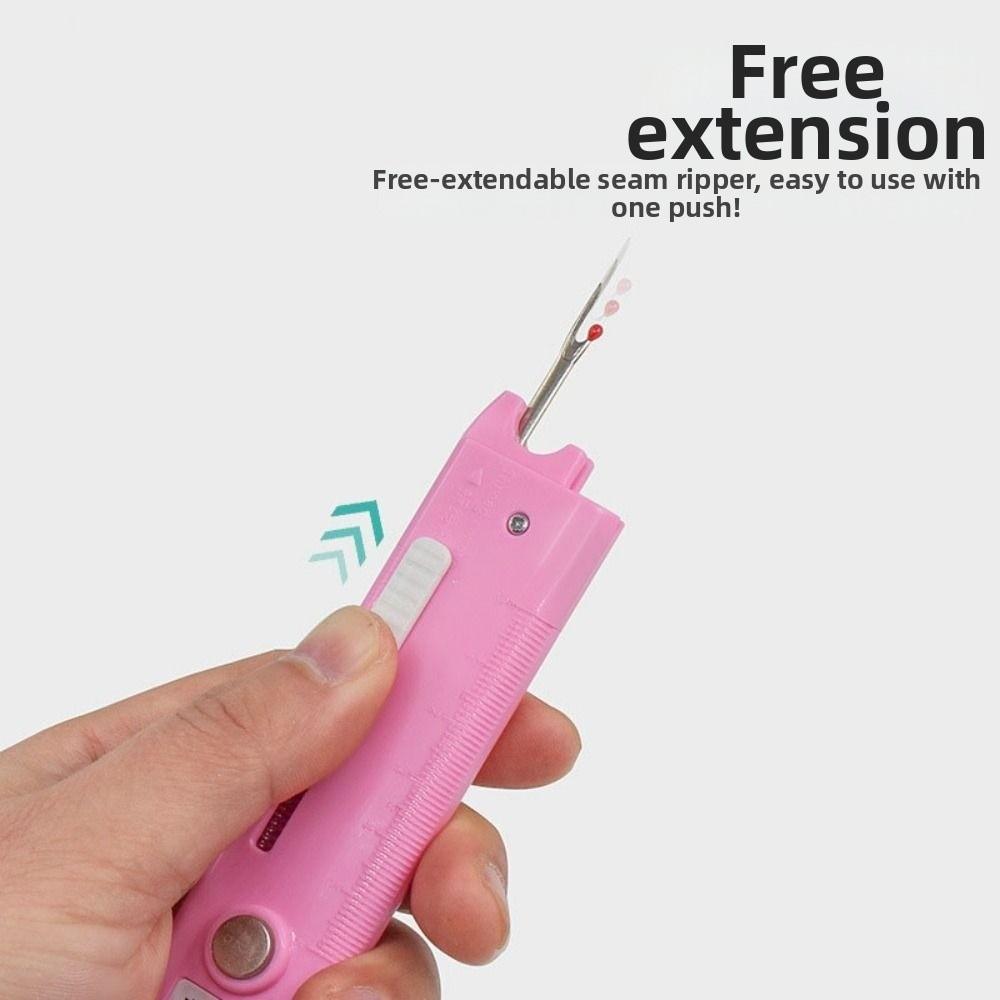 Hand Anti-prick Wire With Scale&Magnifying Glass One-second Threading Tools Needle Threader Magnetic Absorption