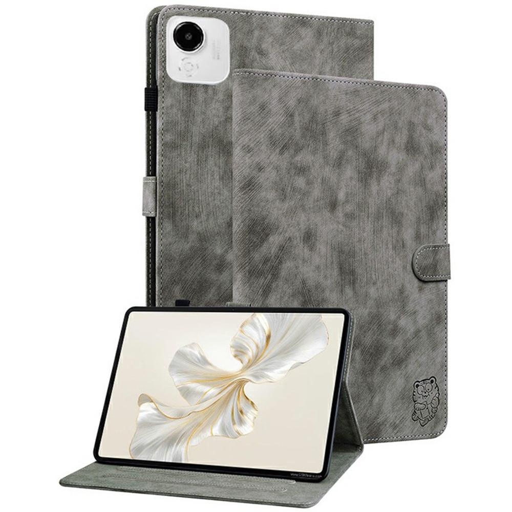 Pro Honor Pad X9a Pouzdro Tygr Potisk Odolné proti poškrábání PU Kůže Tablet Kryt