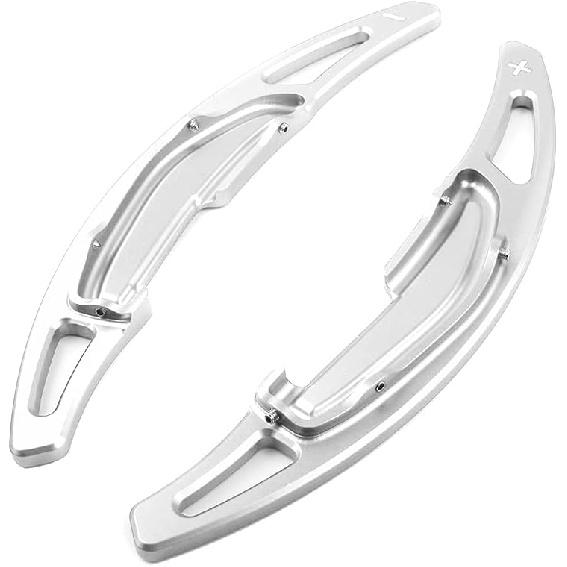 SANRILY 2PCS Paddle Shifter Extensions, Sport Metal Steering Wheel Paddle Shifter for BMW M2 M3 M4 M5 X5M X6M F87 F85 F86 F80 F82 F83 F10 M6 F12