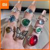 925 Sterling Silver Rings for Women Couple Minimalist Handmade Simple Sparckling Zircon Ring Fine Jewelry Gift Prevent Allergy