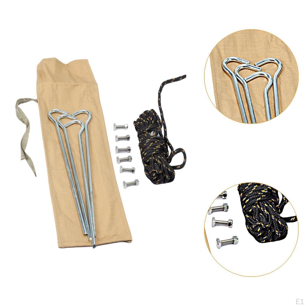 RV Awning Fitting Kit Accessories Easy to Install Spare Parts with Pegs and Rope Direct Replaces