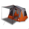 Tente de camping - vidaXL - Cabine 5 personnes - Imperméable - Gris et orange - Facile à monter