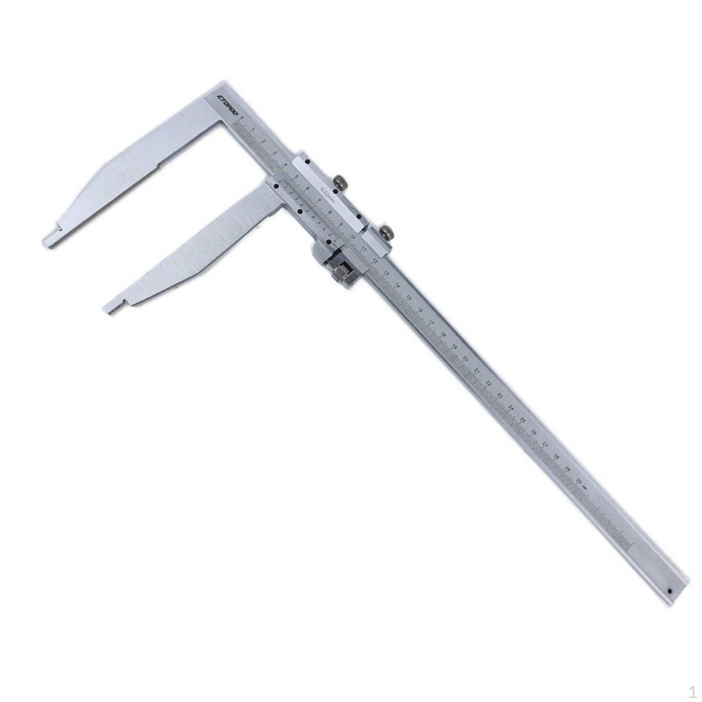 Long Jaw Caliper Easy To Read Scale Stainless Steel Resistant Measurement Tool for