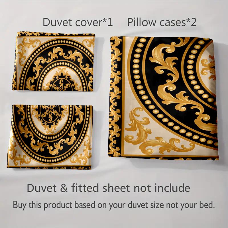 Ornate Circular Design. Bedding Duvet Cover Sets Duvet Covers Pillowcases Gifts (1 * Duvet Cover 2 * Pillowcases, Without Duvet Insert)