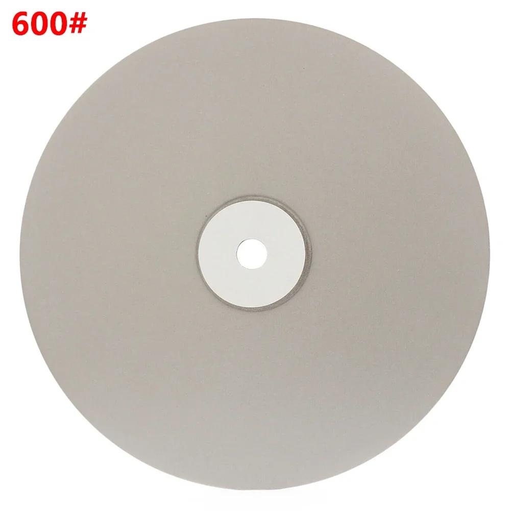 8Inch 111mm emery Coated Lapping Disc Grit 61-1111 1/1in Hole Flat Lap Wheel Abrasive Grinding Disc For Gemstone Jewelry Rock