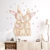 1Pc Cartoon Cute Love Heart Rabbit Wall Stickers for Kids Room Decor Baby Room Decoration Child Living Room Wall Decals DIY