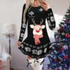 Women's Christmas Printed Dress Base Shirt