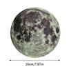 20 cm Dreifarbiger Leuchtender Mond 3D Wandaufkleber für Wohnzimmerdeko Schlafzimmerdekoration Heimaufkleber Leuchtet im Dunkeln Tapete