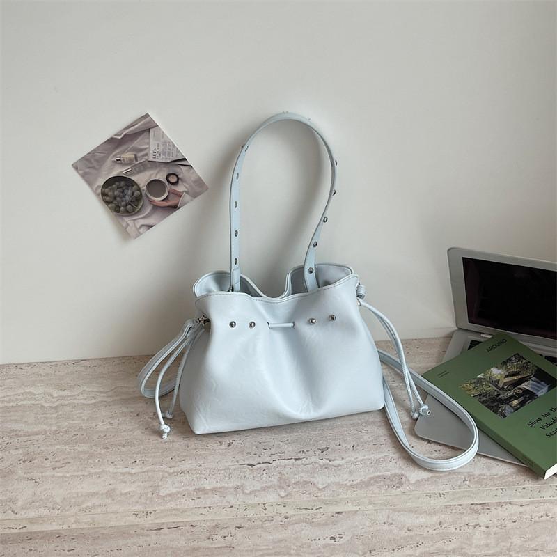 IELGY Summer All-Match Messenger Bag Fashion Simple Shoulder Bucket Bag