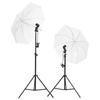 VidaXL Photo Studio Kit with Lighting and Backdrop Photography Light Background System Backdrop Support Kit 3094652