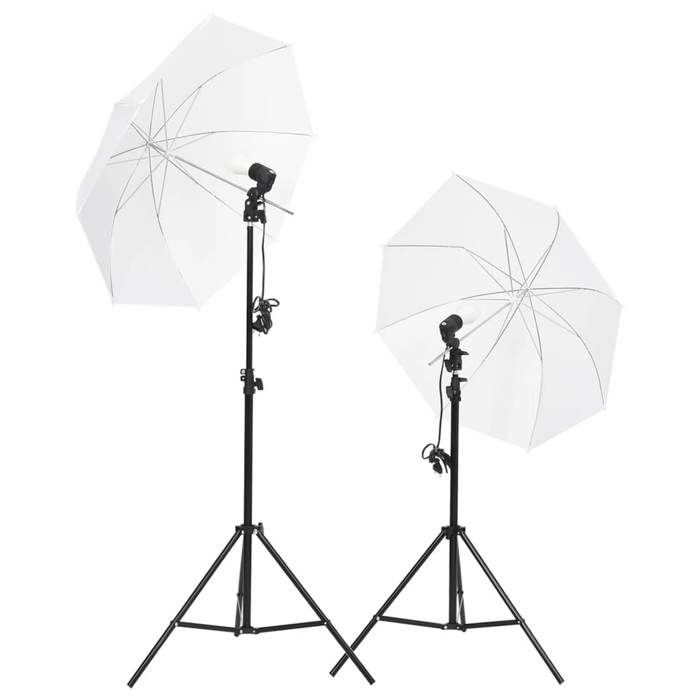 VidaXL Photo Studio Kit with Lighting and Backdrop Photography Light Background System Backdrop Support Kit 3094652