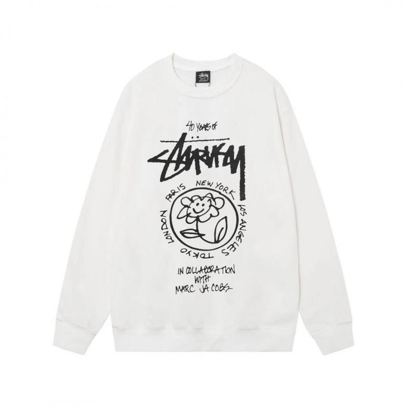 Unisex Oversized Cotton Crewneck Sweatshirt With Letter Dice Print Fall Youth Streetwear