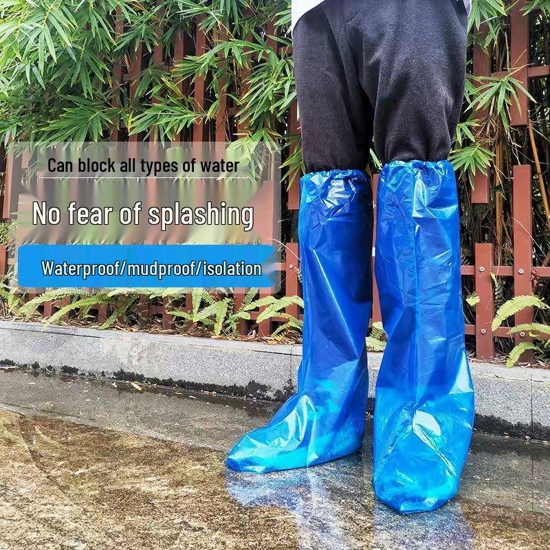 Disposable Waterproof High-Top Boot Covers for Outdoor Use