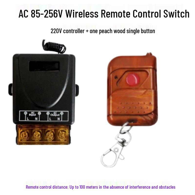 220V 30A Wireless Remote Control Switch for Water Pump, Motor, Range Hood, Exhaust Fan, and Sprayer.