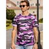 Camouflage Print Men's Tshirt Casual Comfortable Streetwear 3D Summer Outdoor Short Sleeve Crew Neck Sports Top Training T-shirt