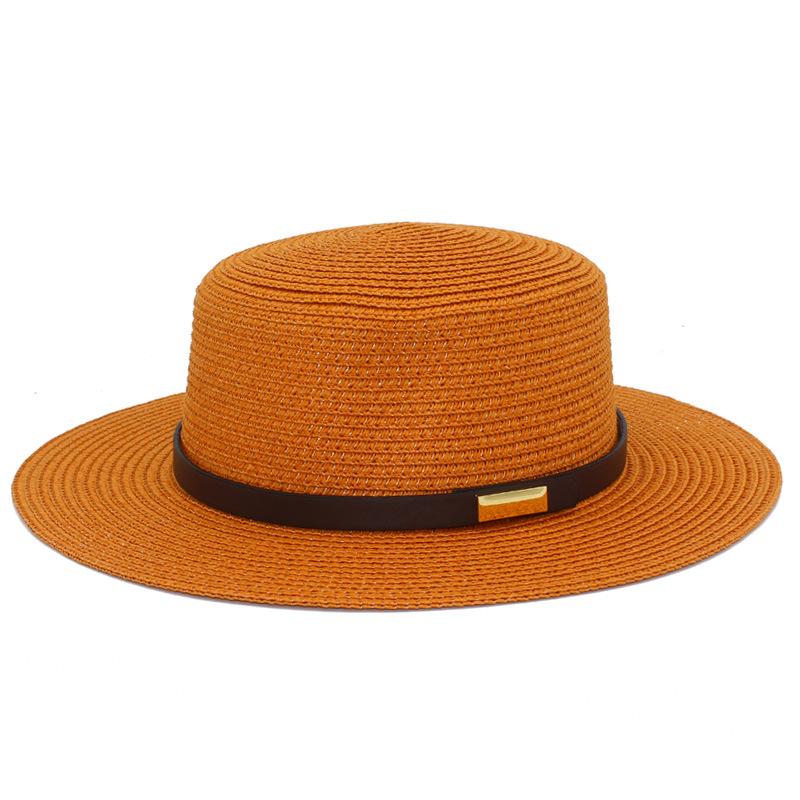 Hot-selling Women's Dome Fashion Top Hat Simple Vacation Beach Sun Protection Hat Versatile Sun Hat Straw Hat