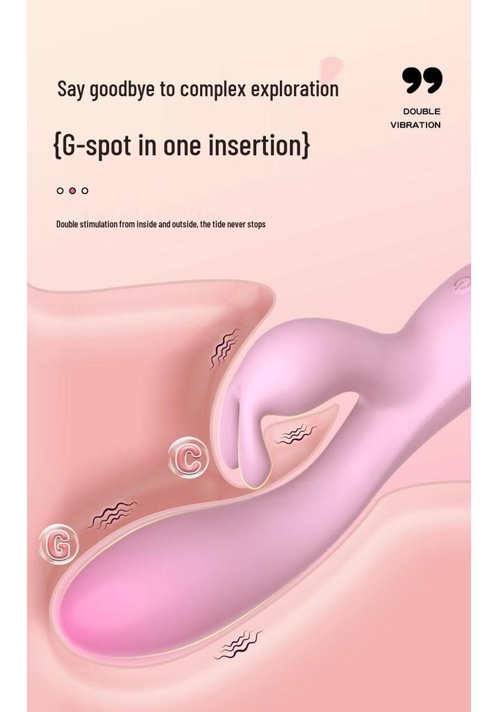 Mano Double-Layered Rubberized Dual-Head Vibrator, Massager & G-Spot Stimulator for Women