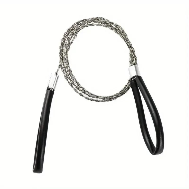 1PCS Portable Stainless Steel Wire Saw Portable PVC Pipe Cable Saw Portable Manual Chain Saw Suitable for Hiking Camping Hunting