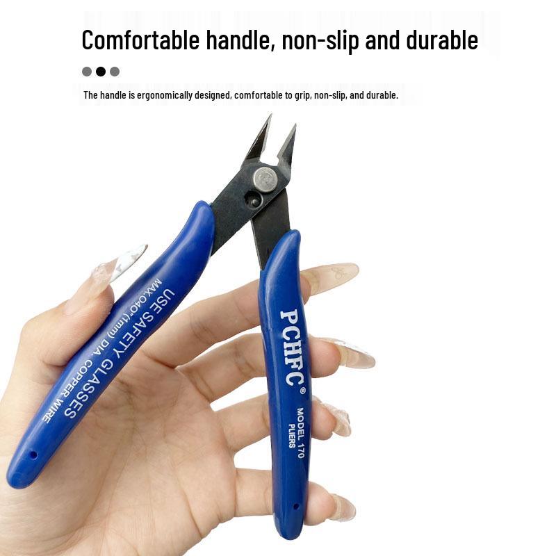 DIY Handmade Manganese Steel 170 Diagonal Cutting Pliers Plastic Sprue Cutters