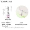 Original Copper Charms Luxury Pink Heart Cat Pendant Beads Fit Bracelet Diy Women Making Delicate Gift