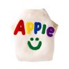 Smiley Face Color Letters Medium and Large Dog Knitted Sweater Autumn and Winter Golden Retriever Husky Big Pet Dog Clothes