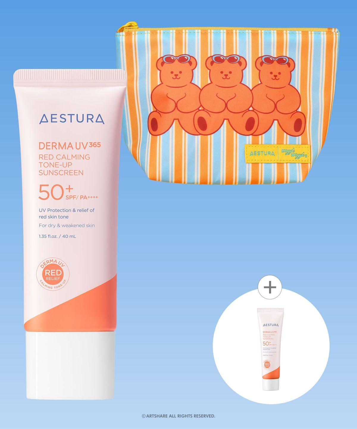 Derma UV365 Red Soothing Tone-Up Sun Cream 40ml