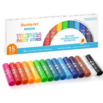 Shuttle Art Tempera Retractable Tempera Paint and Perfect for and Drawing On and Perfect Gift for Toddlers and Perfect for Preschool and School